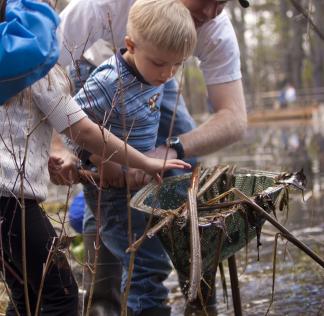 At Chippewa Nature Center Preschool, students are literally immersed in nature and science education