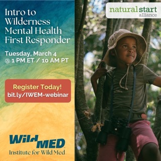 Intro to Wilderness Mental Health First Responder webinar promo graphic 