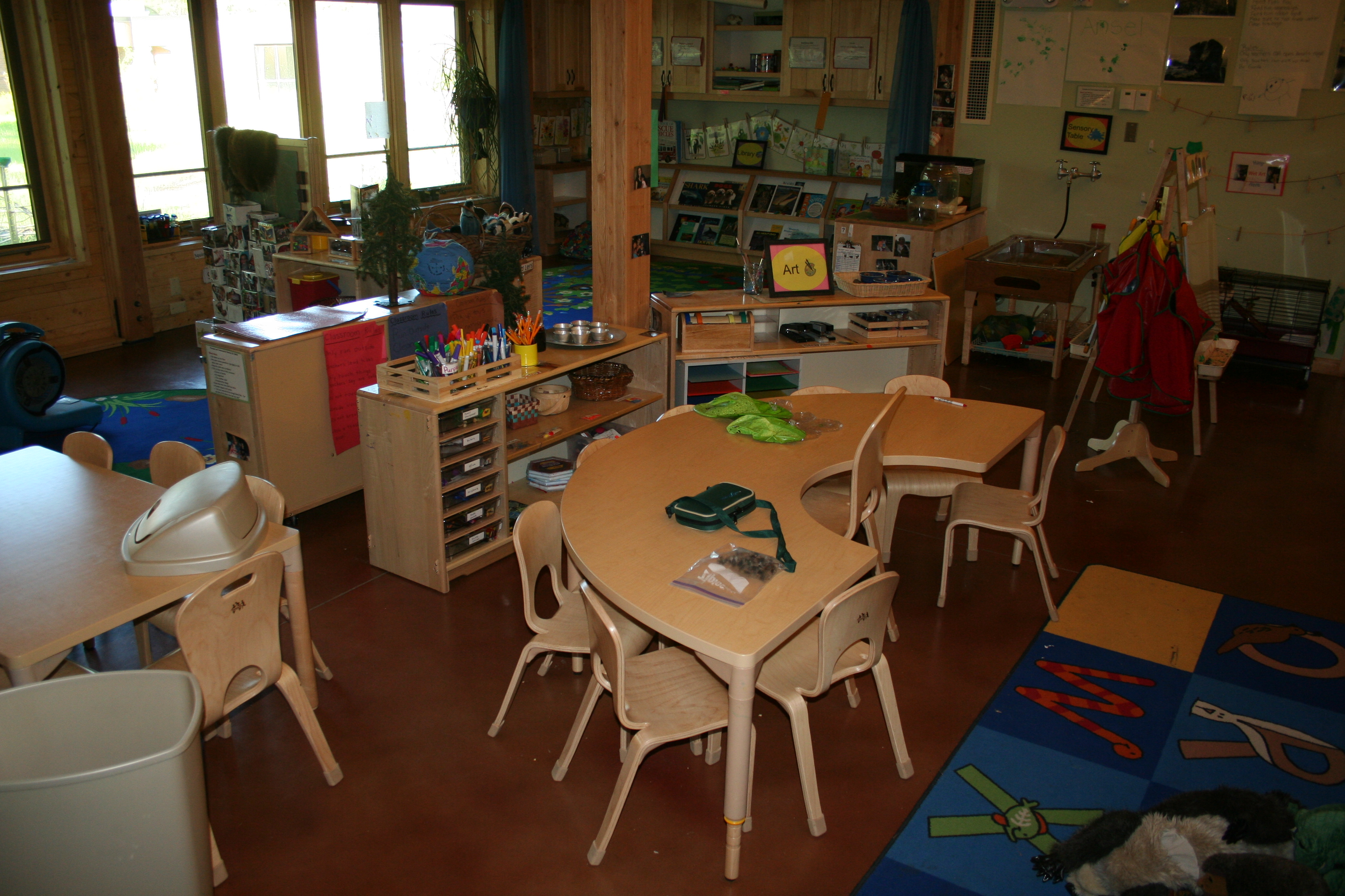 Even though the outdoors is a primary focus of nature-based preschools, it’s important to invest thought and dollars in the indoor space if you are going to incorporate one.
