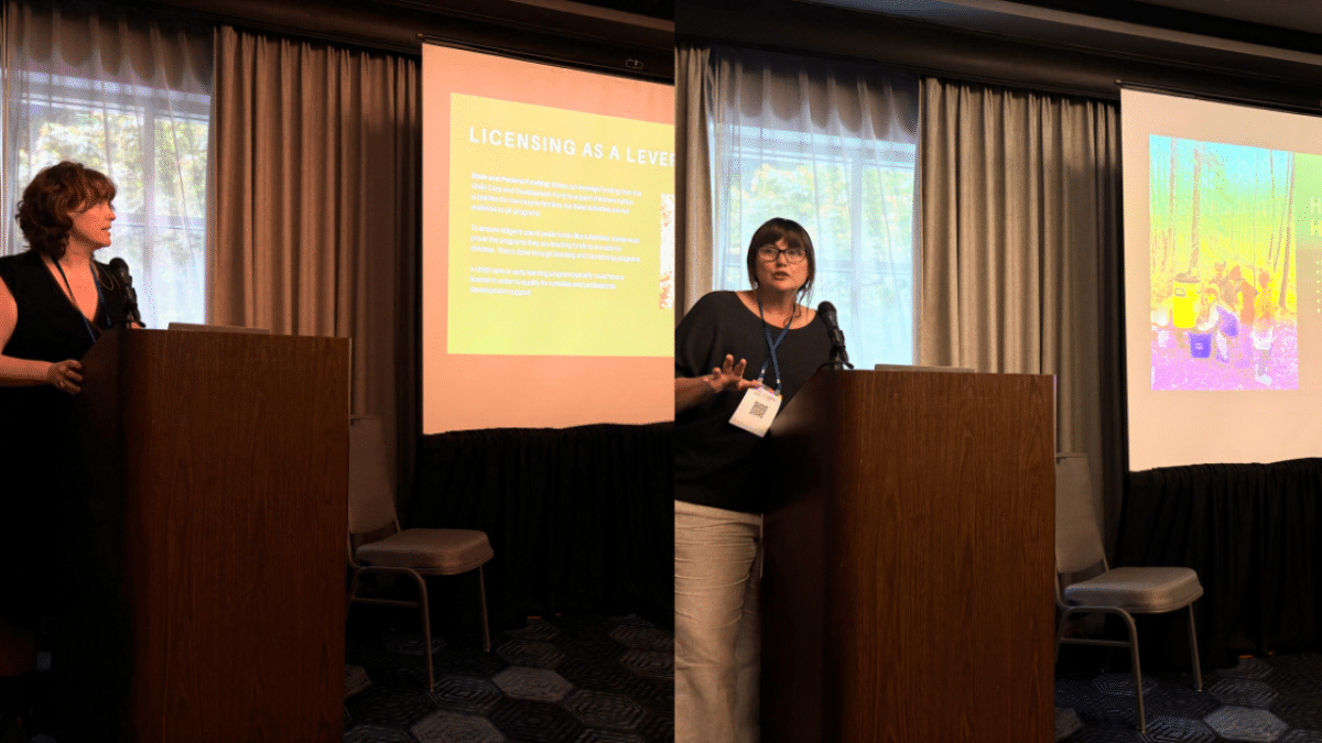 Kit Harrington and Christy Merrick presenting at the 2026 NAAEE Conference