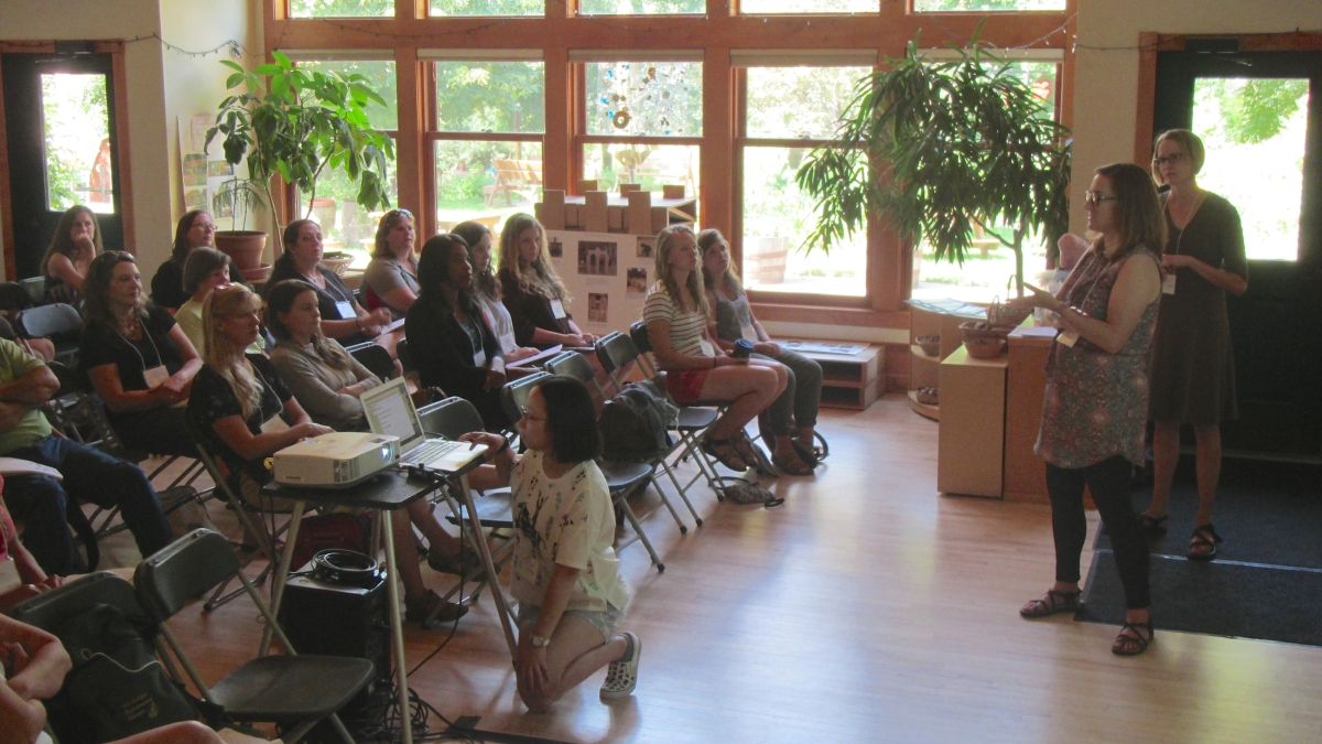 A session at the Dodge Nature Preschool