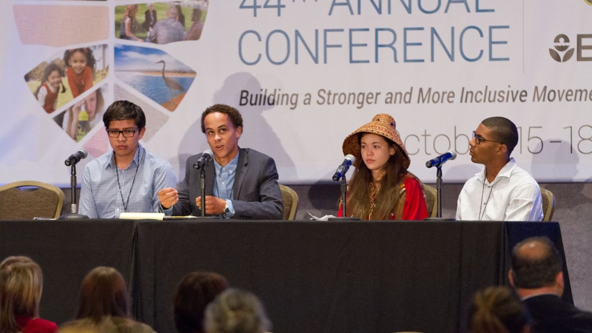 The conference included a discussion with Game Changers Under 25