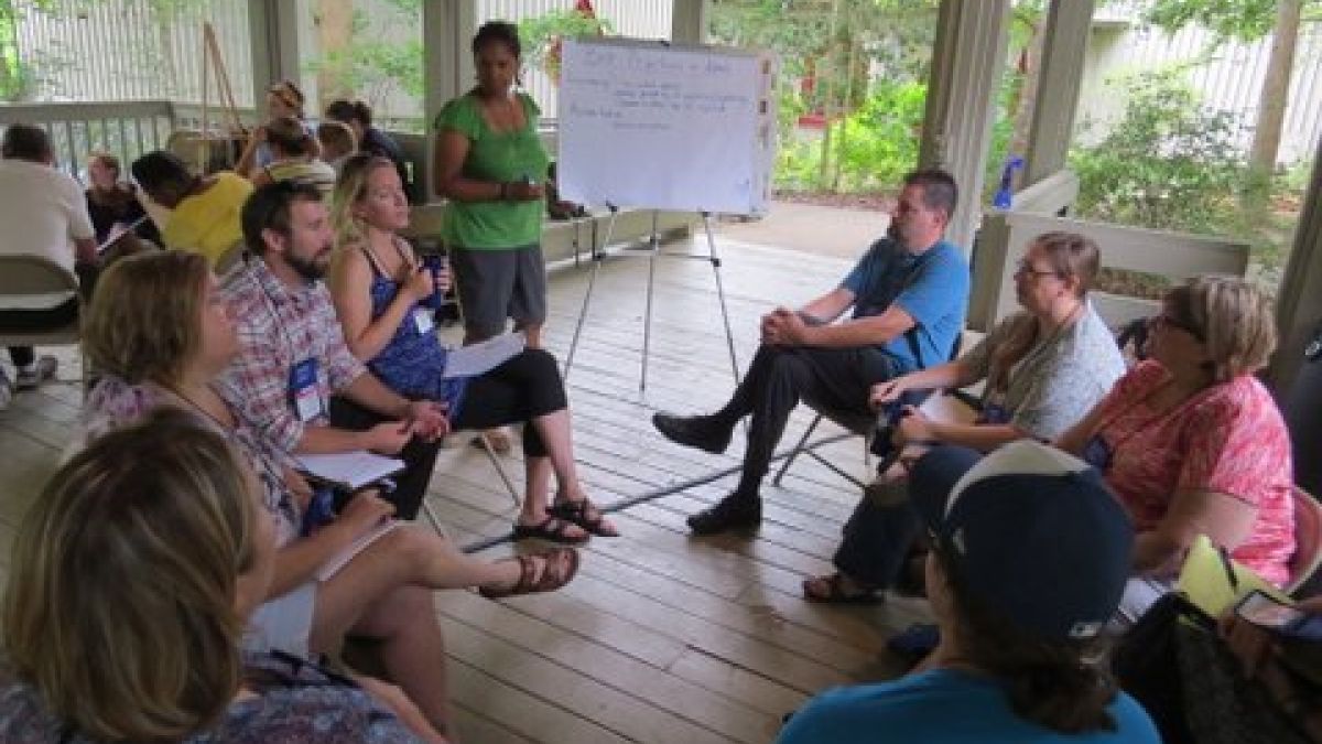 Small groups brainstormed best practices.