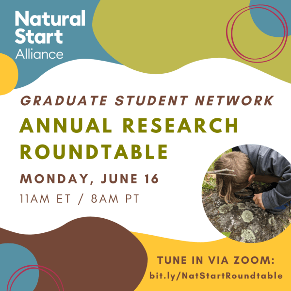 Promo graphic for the Graduate Student Network Research Rountable event
