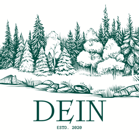 A diverse forest with the letters DEIN underneath