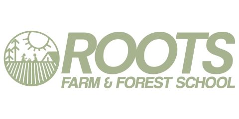 ROOTS Farm & Forest School logo.