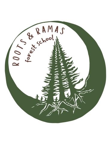 Roots y Ramas Logo of tree and words