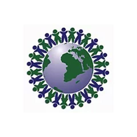 Peace Through Play logo showing earth with children holding hands